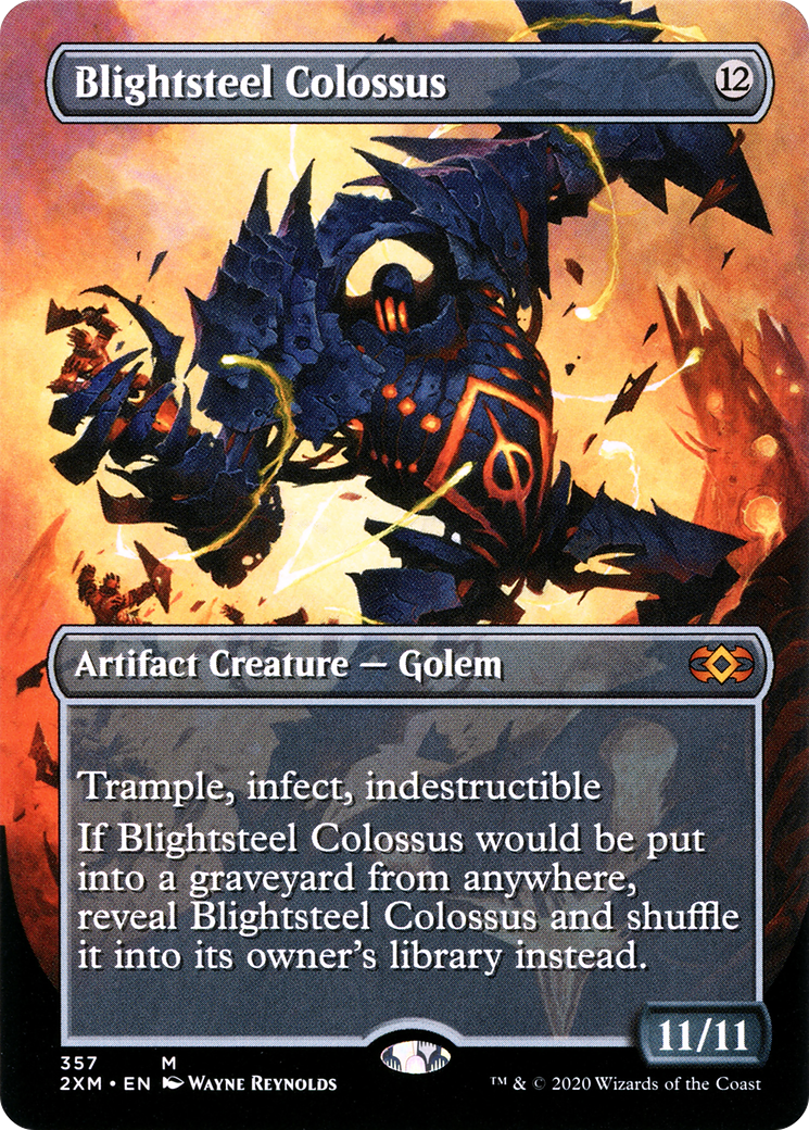 Blightsteel Colossus (Toppers) [Double Masters] Foil