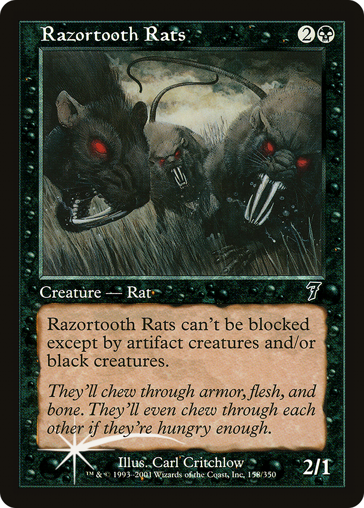 Razortooth Rats [Seventh Edition] Foil