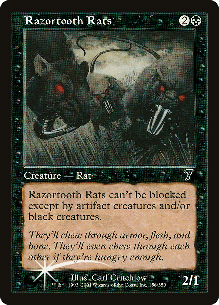 Razortooth Rats [Seventh Edition] Foil