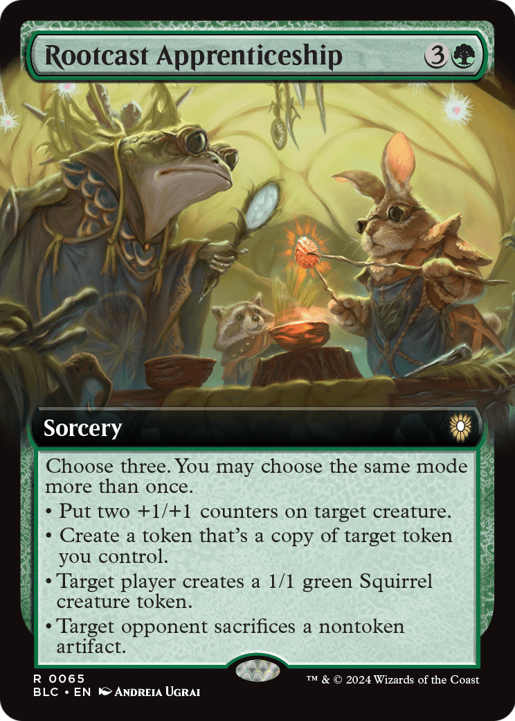 Rootcast Apprenticeship (Extended Art) [Bloomburrow Commander] Foil