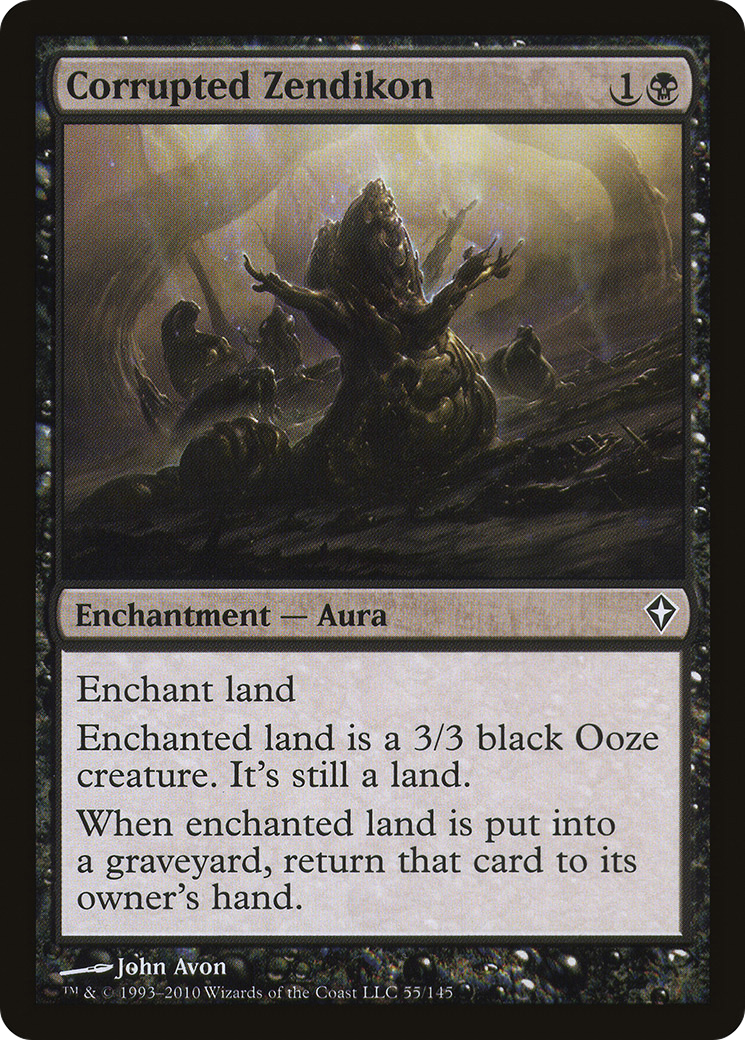 Corrupted Zendikon [Worldwake] Foil