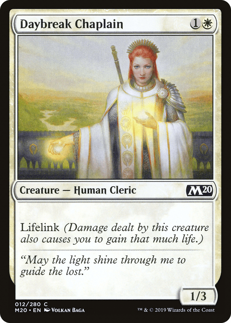 Daybreak Chaplain (M20-012) - Core Set 2020 Foil