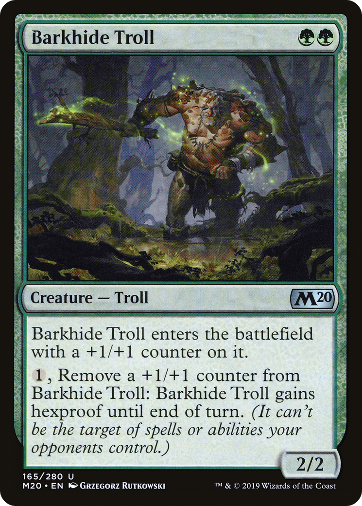 Barkhide Troll [Core Set 2020] Foil