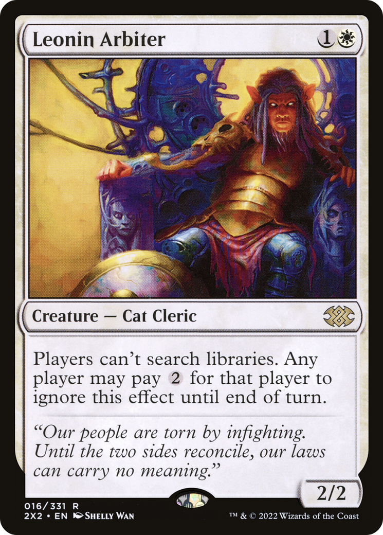Leonin Arbiter [Double Masters 2022] Foil
