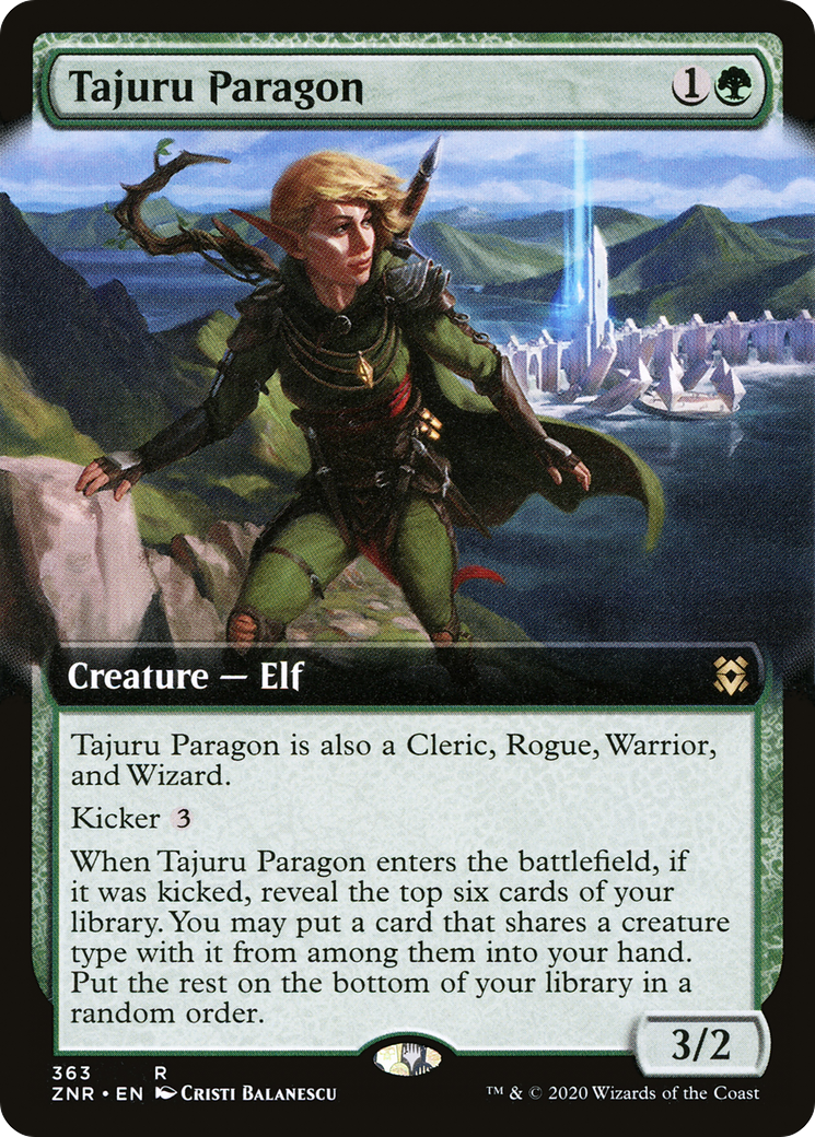 Tajuru Paragon (Extended Art) [Zendikar Rising] Foil