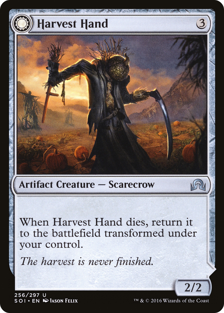 Harvest Hand // Scrounged Scythe [Shadows over Innistrad] Foil