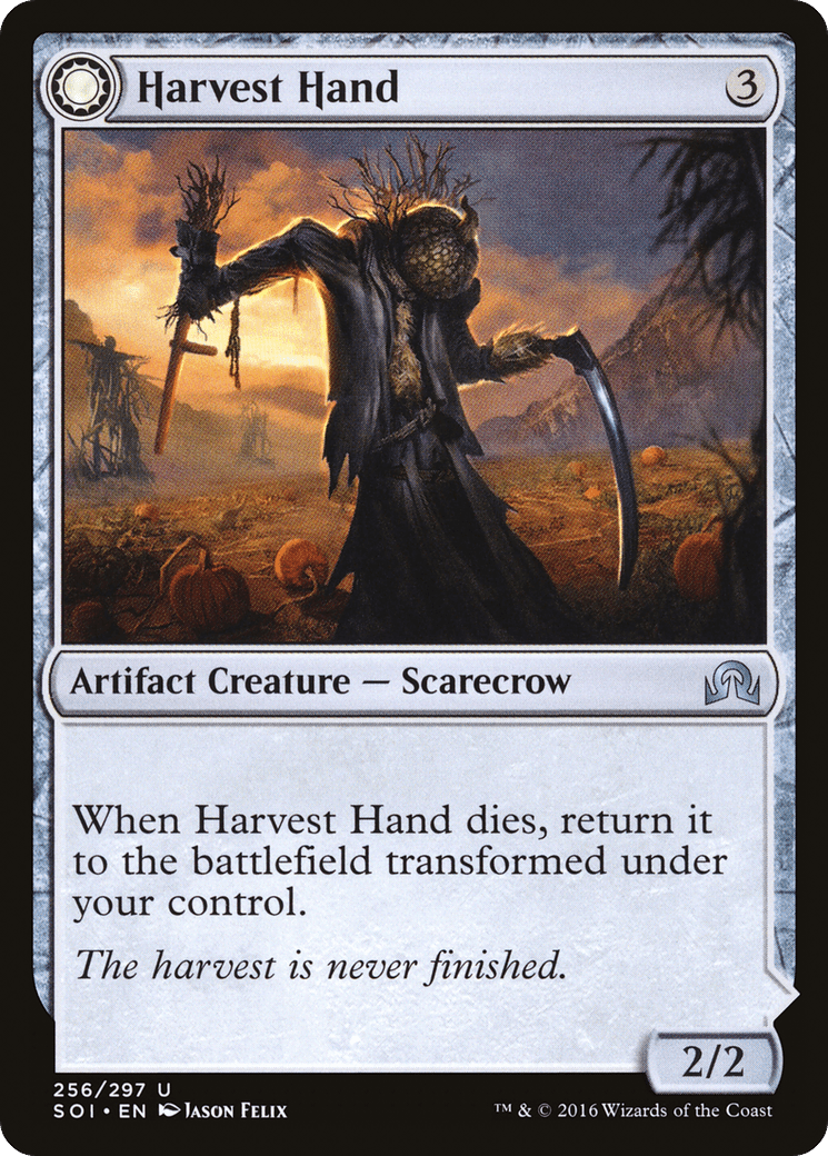 Harvest Hand // Scrounged Scythe [Shadows over Innistrad] Foil