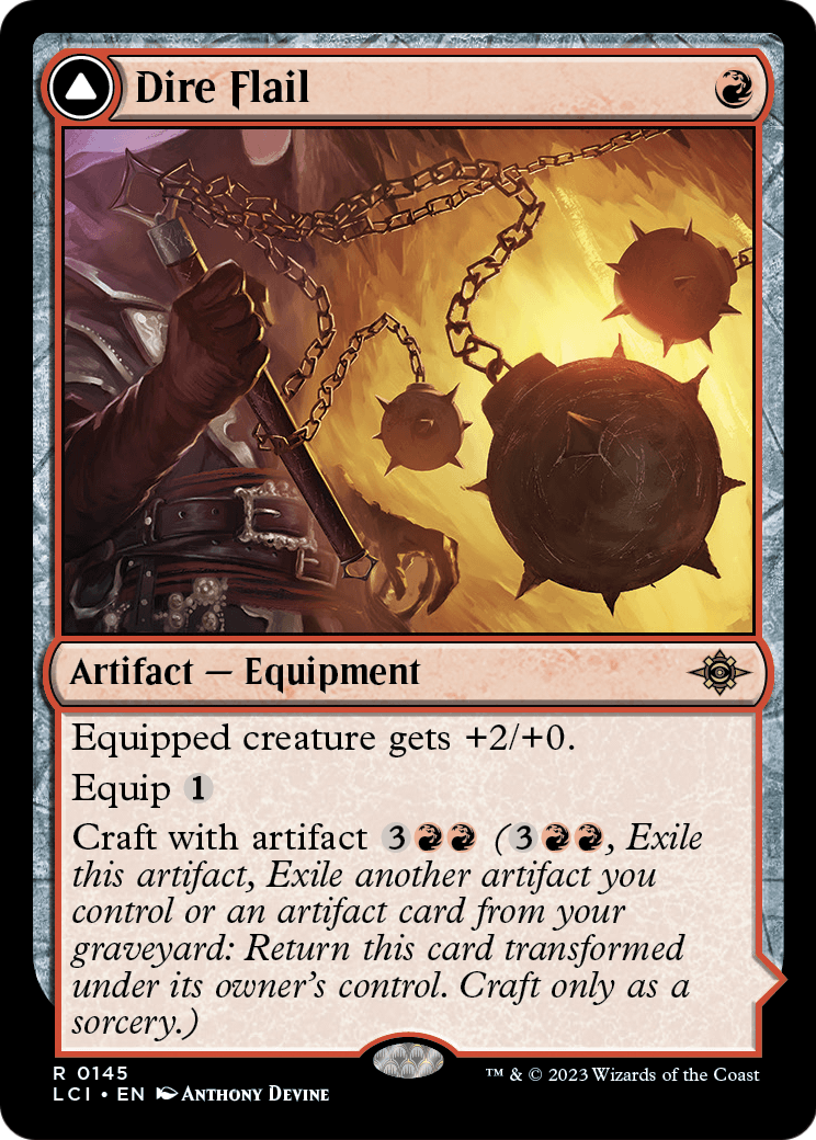 Dire Flail [The Lost Caverns of Ixalan] Foil