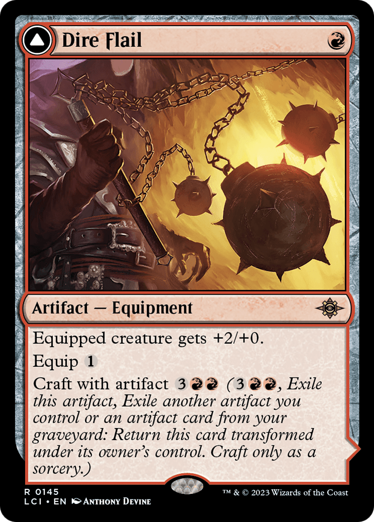 Dire Flail [The Lost Caverns of Ixalan] Foil