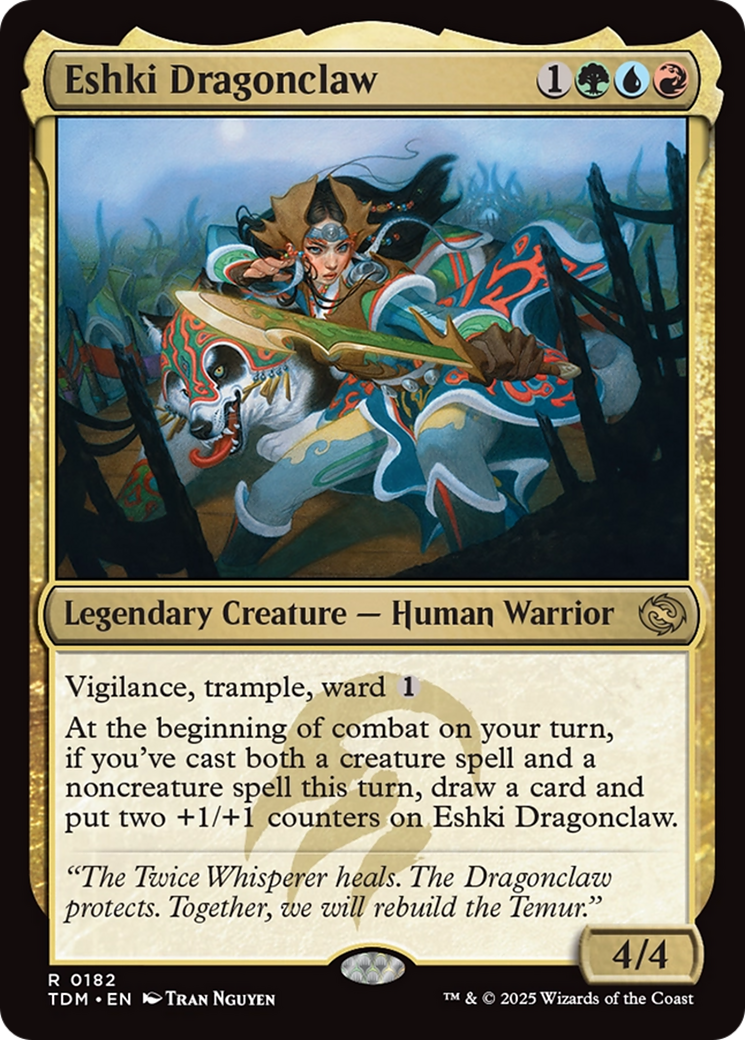 Eshki Dragonclaw (182) [Tarkir: Dragonstorm]  Foil