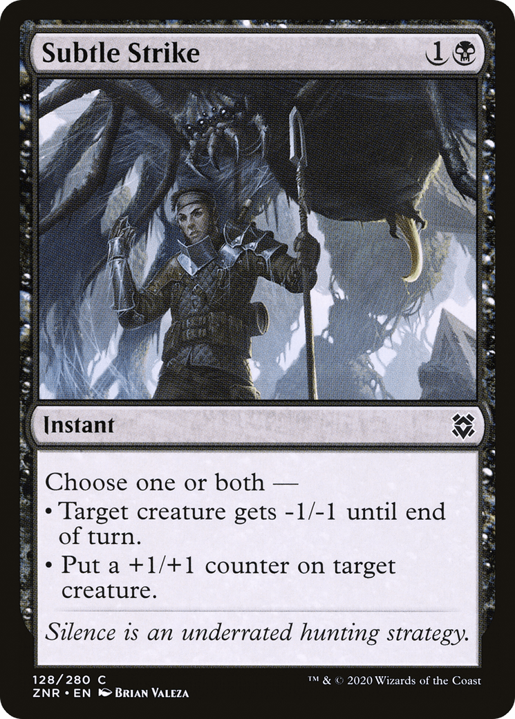 Subtle Strike [Zendikar Rising] Foil