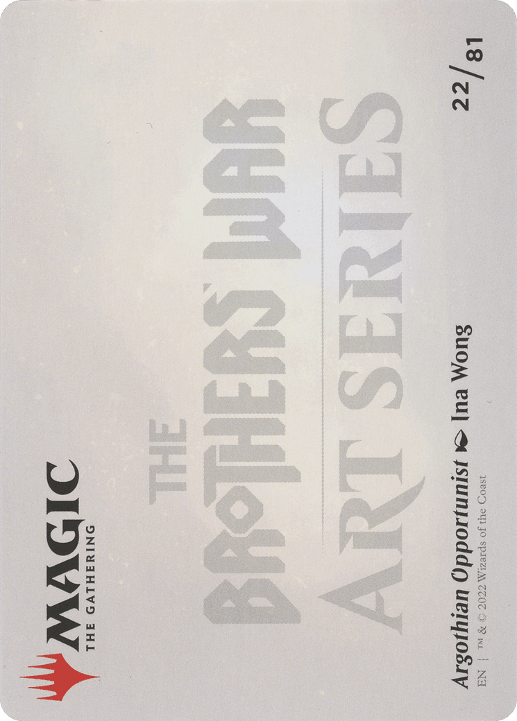 Argothian Opportunist // Argothian Opportunist (ABRO-022) - The Brothers' War Art Series (Borderless) Foil