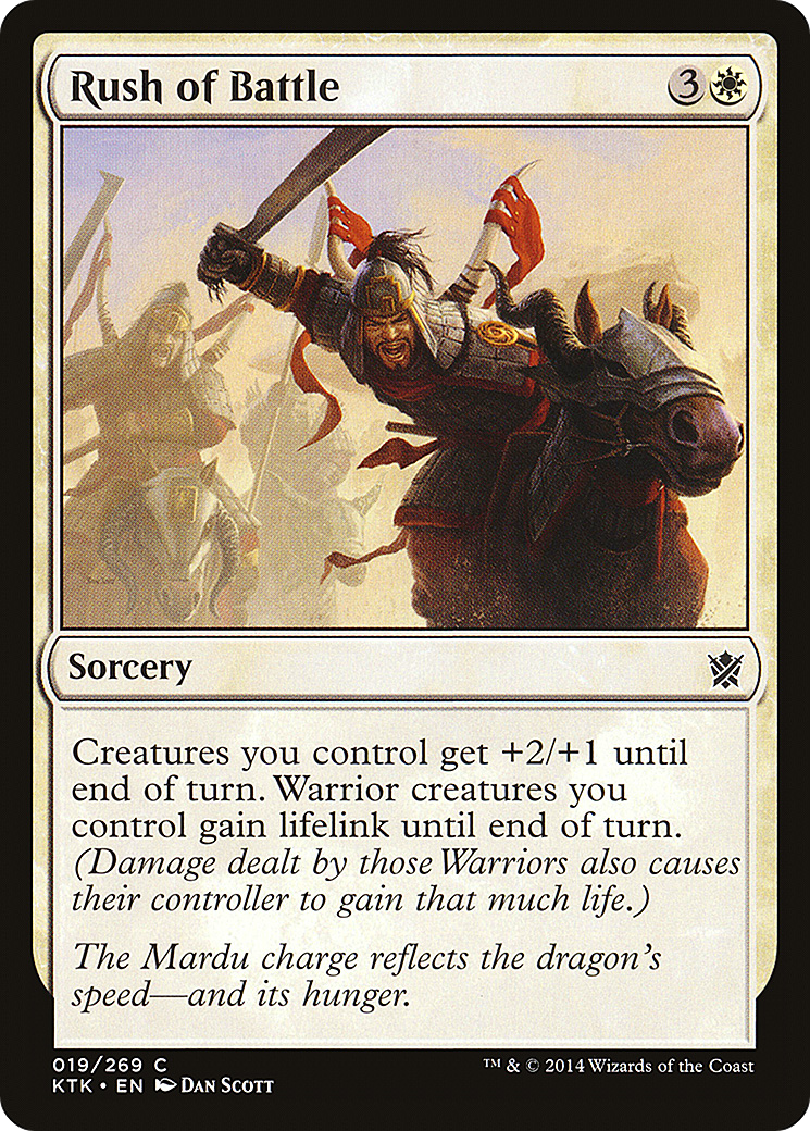 Rush of Battle [Khans of Tarkir] Foil