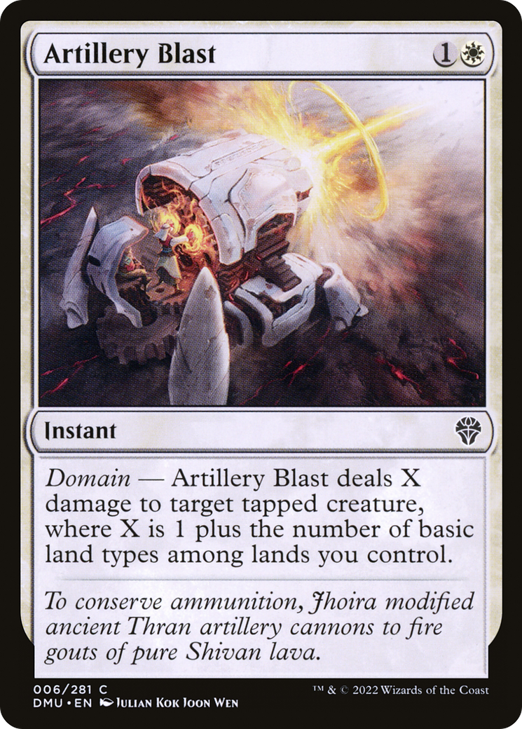 Artillery Blast [Dominaria United] Foil