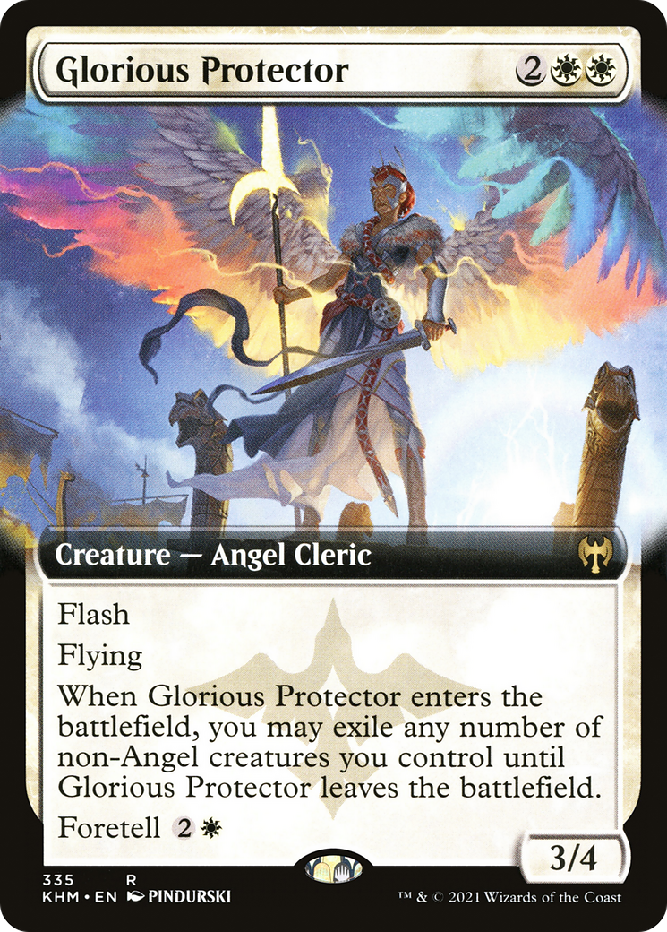 Glorious Protector (Extended Art) [Kaldheim] Foil