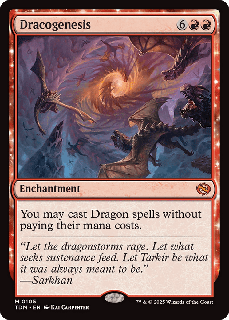 Dracogenesis (105) [Tarkir: Dragonstorm]  Foil
