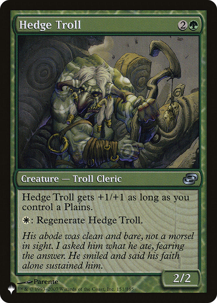 Hedge Troll |  (PLC-151) [The List]