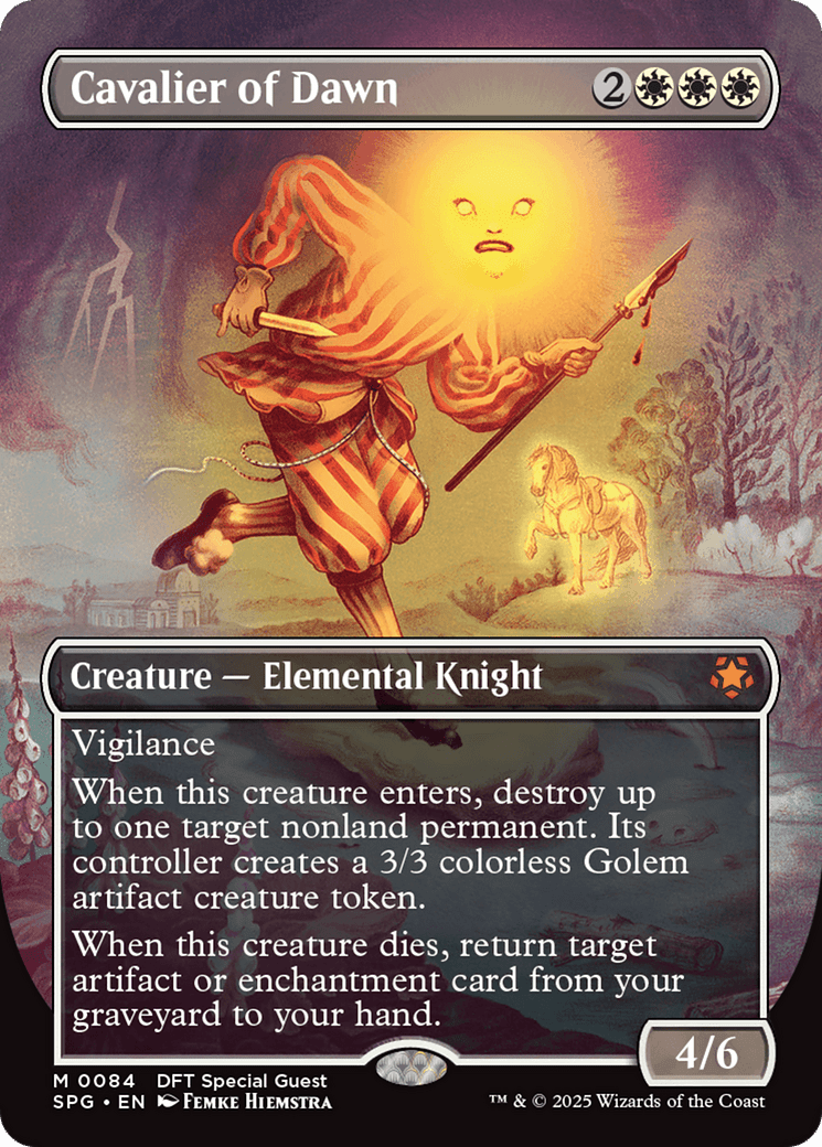 Cavalier of Dawn (Borderless) (-084) [Special Guests]  Foil