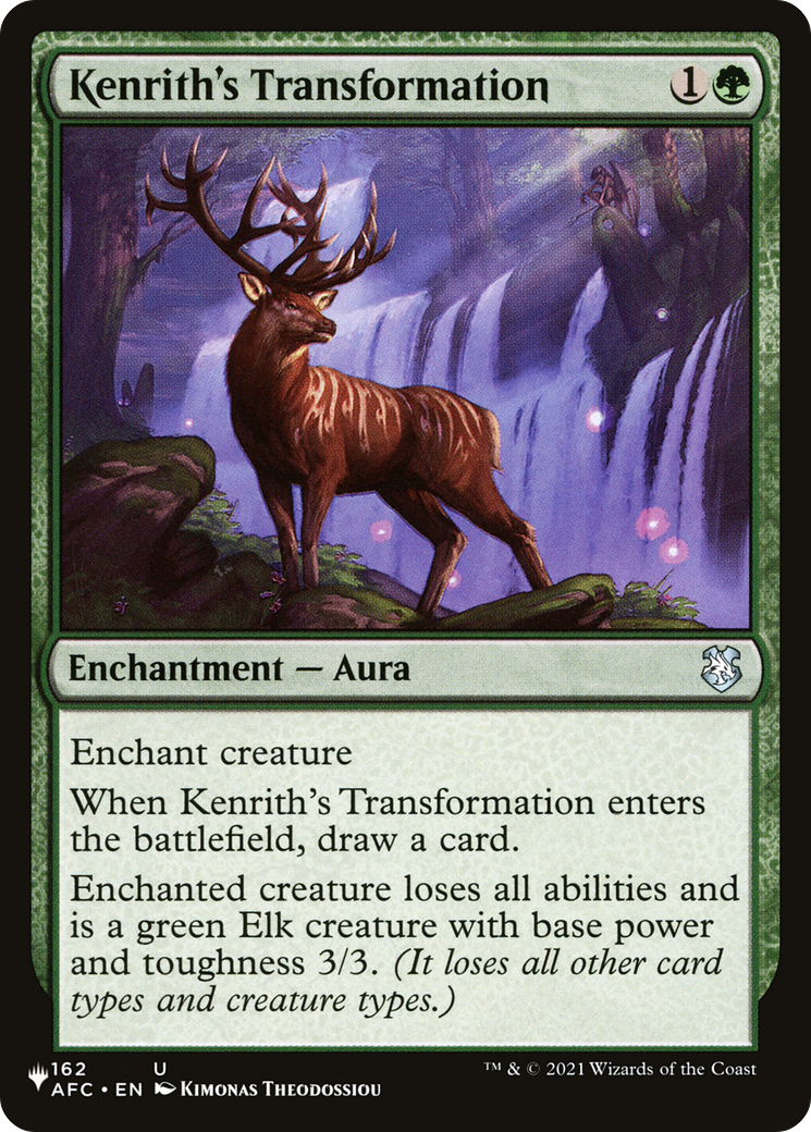 Kenrith's Transformation |  (AFC-162) [The List]