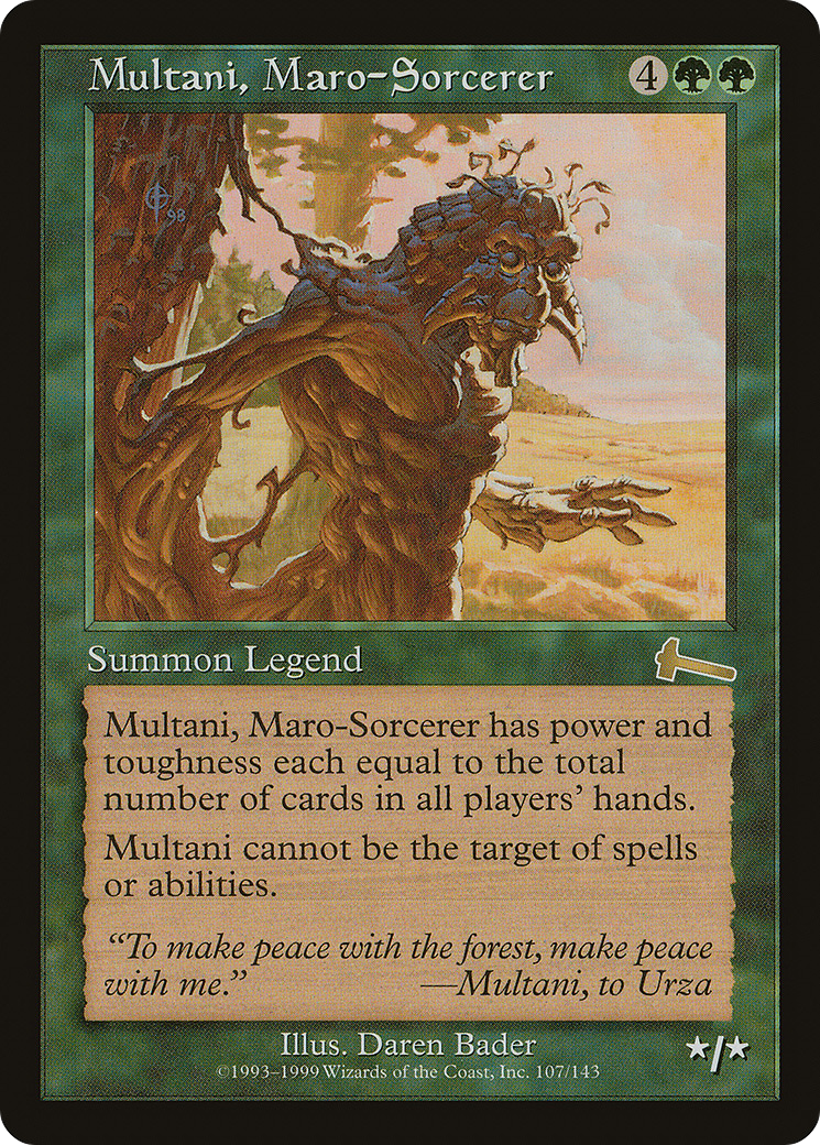 Multani, Maro-Sorcerer [Urza's Legacy] Foil