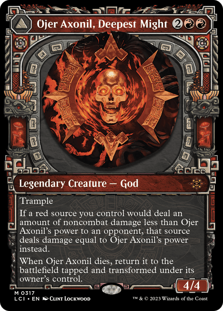 Ojer Axonil, Deepest Might // Temple of Power (Showcase) [The Lost Caverns of Ixalan] Foil