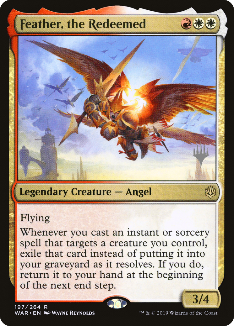 Feather, the Redeemed (Promo Pack) [War of the Spark Promos] Foil