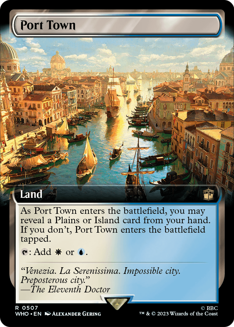 Port Town (Extended Art) [Doctor Who] Foil