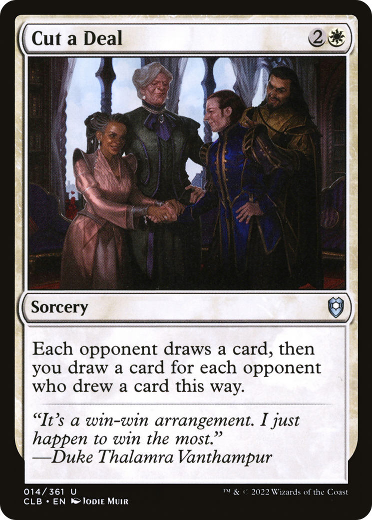 Cut a Deal [Commander Legends: Battle for Baldur's Gate] Foil