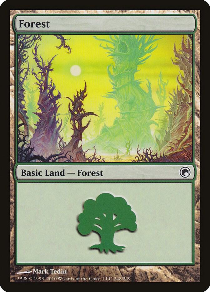 Forest 248/249 (Scars of Mirrodin)  - Foil