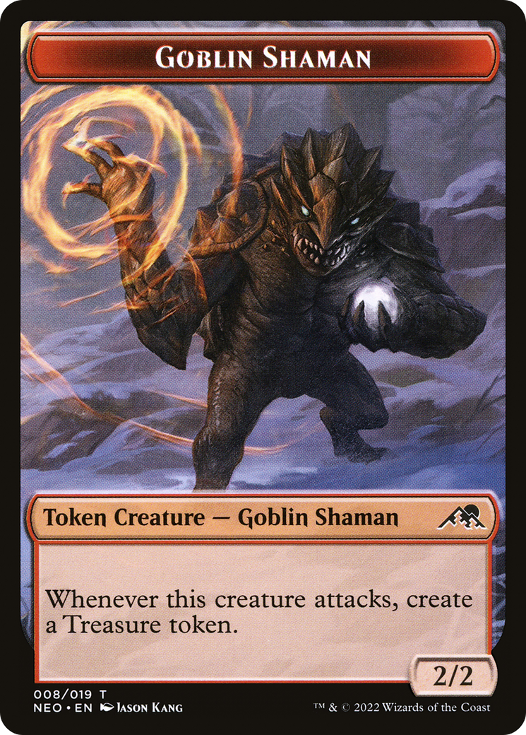 Goblin Shaman (TNEO-008) - Kamigawa: Neon Dynasty Tokens Foil