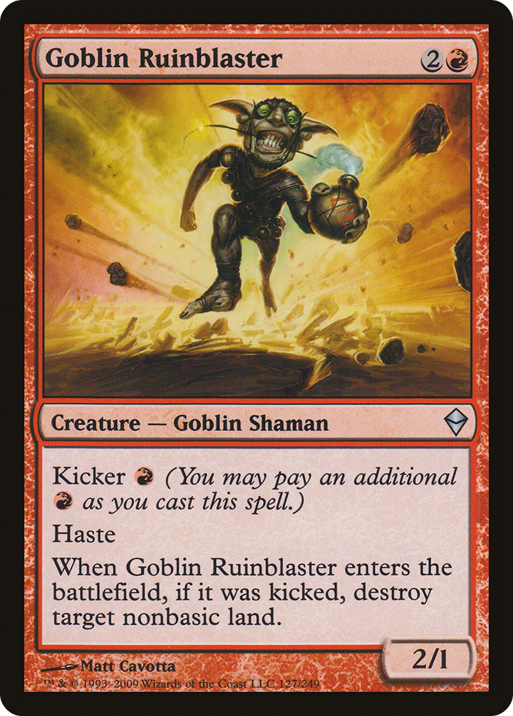 Goblin Ruinblaster [Zendikar] Foil