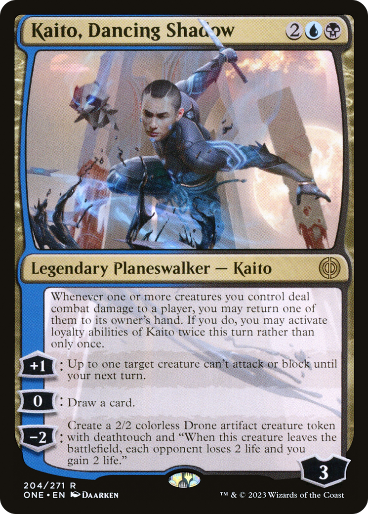 Kaito, Dancing Shadow [Phyrexia: All Will Be One] Foil