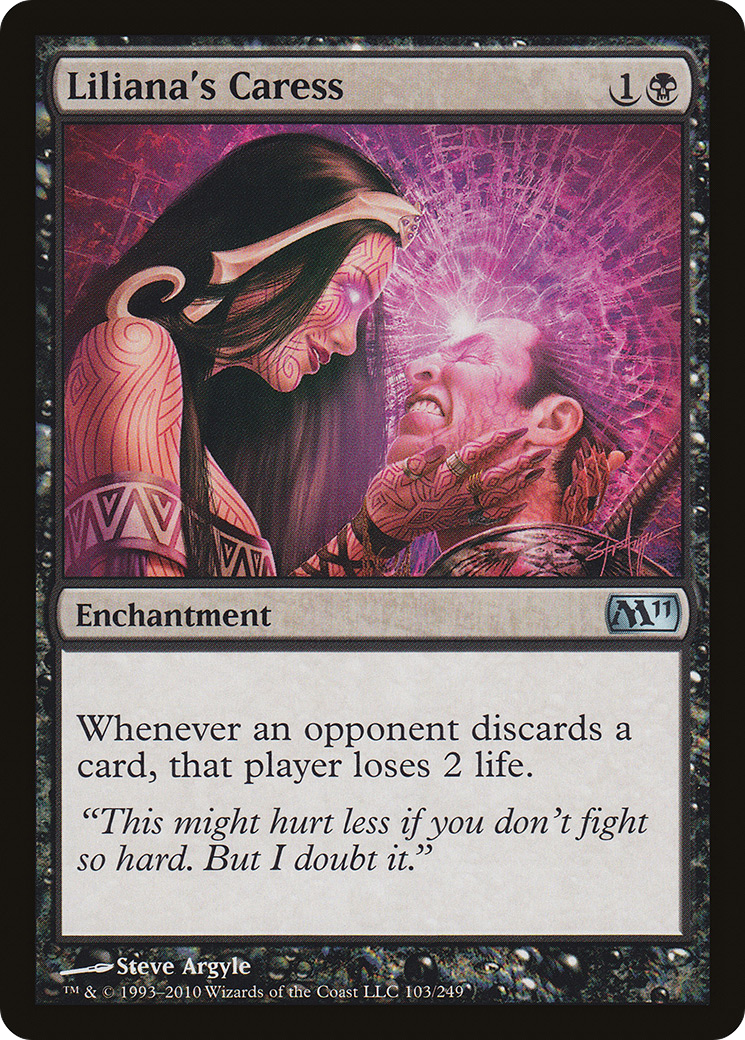 Liliana's Caress [Magic 2011] Foil