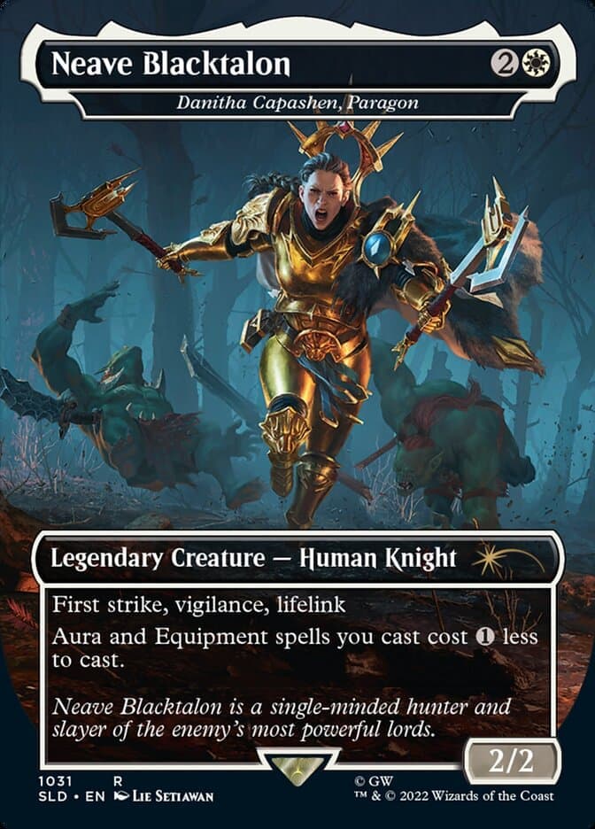 Neave Blacktalon - Danitha Capashen, Paragon (Borderless) [Secret Lair Drop Series] Foil
