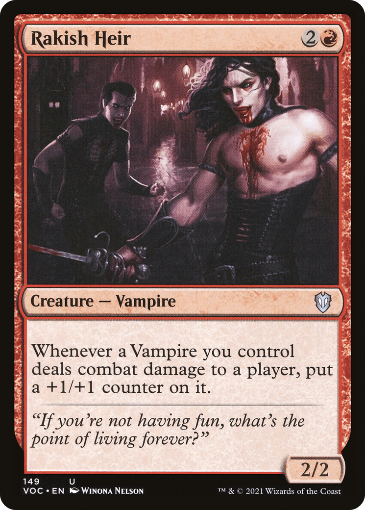 Rakish Heir [Innistrad: Crimson Vow Commander]