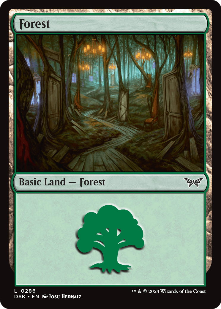 Forest (0286) [Duskmourn: House of Horror] Foil