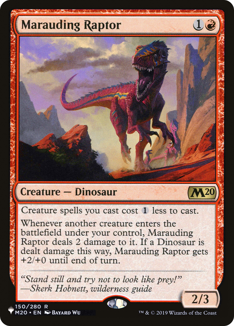 Marauding Raptor |  (M20-150) [The List]