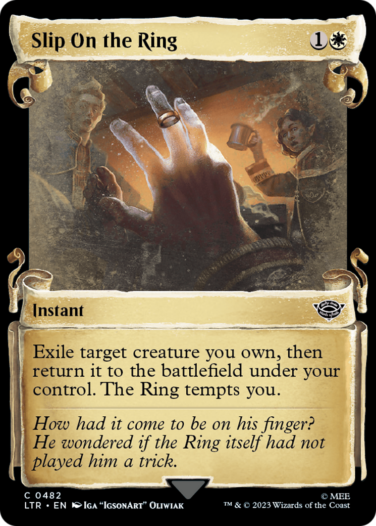 Slip on the Ring [The Lord of the Rings: Tales of Middle-Earth Showcase Scrolls] Foil