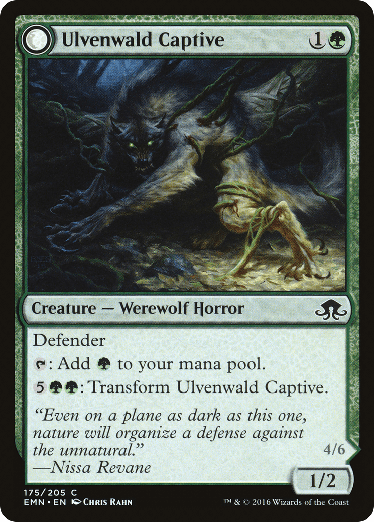 Ulvenwald Captive // Ulvenwald Abomination [Eldritch Moon] Foil