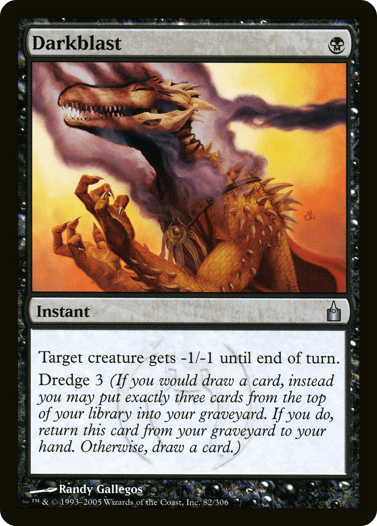 Darkblast [Ravnica: City of Guilds] Foil