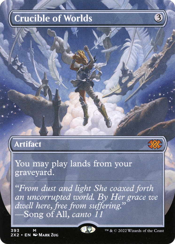 Crucible of Worlds (Borderless Alternate Art) [Double Masters 2022] Foil