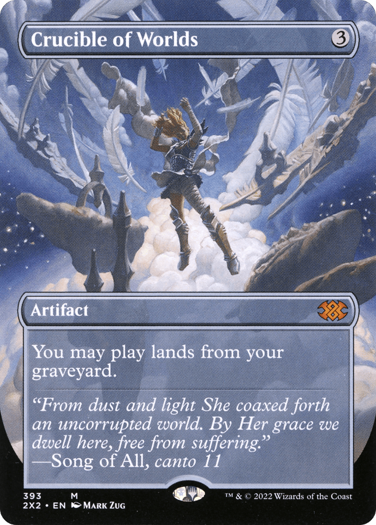 Crucible of Worlds (Borderless Alternate Art) [Double Masters 2022] Foil