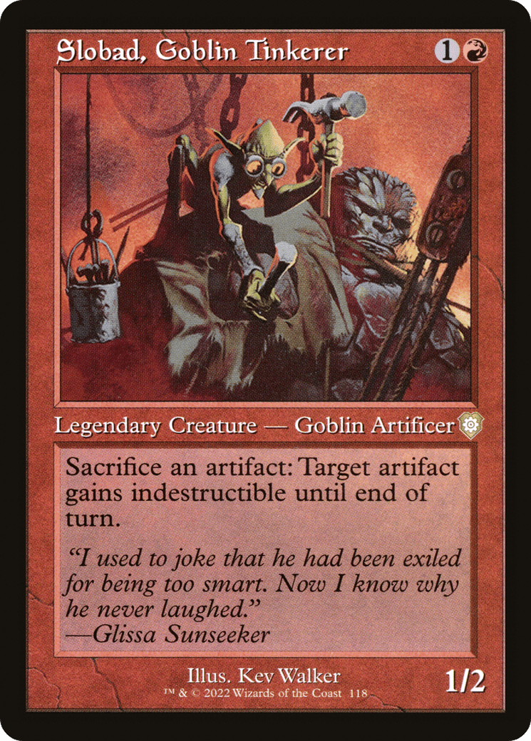 Slobad, Goblin Tinkerer (Retro) [The Brothers' War Commander]