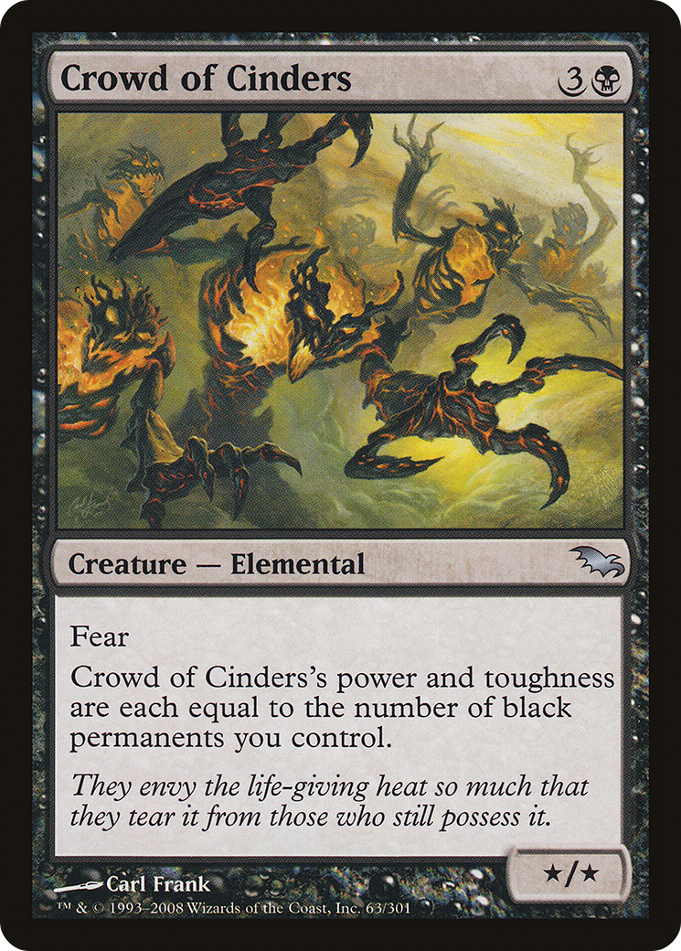 Crowd of Cinders [Shadowmoor] Foil