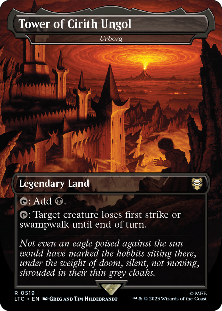 Tower of Cirith Ungol - Urborg (Borderless) [The Lord of the Rings: Tales of Middle-Earth Commander] Foil