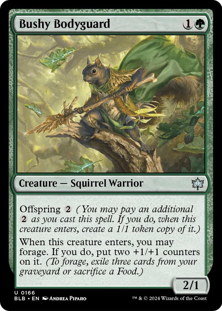 Bushy Bodyguard [Bloomburrow] Foil