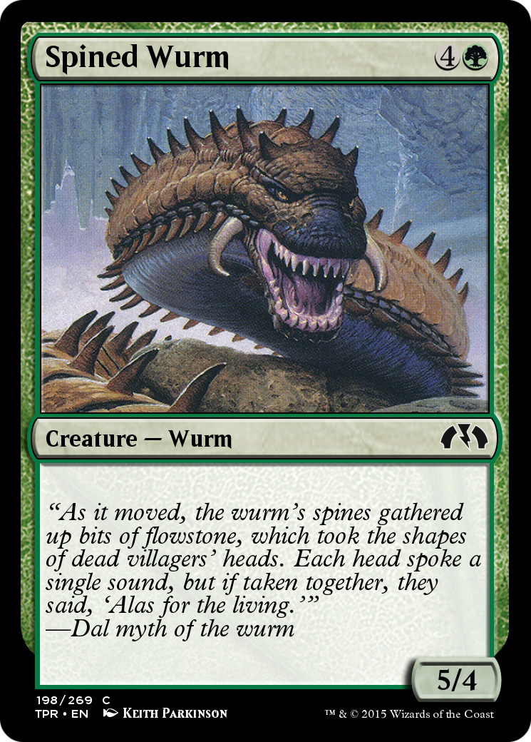 Spined Wurm (TPR-198) - Tempest Remastered Foil