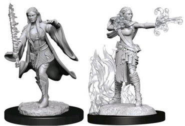 D&D Nolzurs Marvelous Unpainted Miniatures Female Multiclass Warlock + Sorcerer