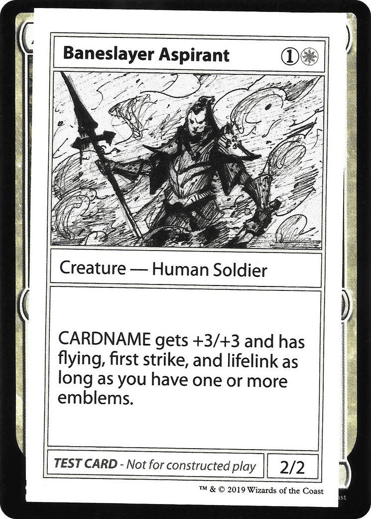 Baneslayer Aspirant (2021 Edition) [Mystery Booster Playtest Cards]