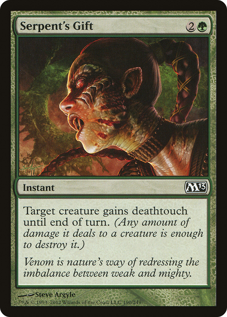 Serpent's Gift [Magic 2013] Foil